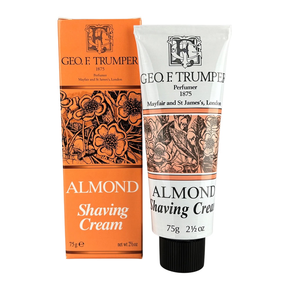 Geo F Trumper Almond Shaving Cream – Smooth, Classic Lather (75g Tin)