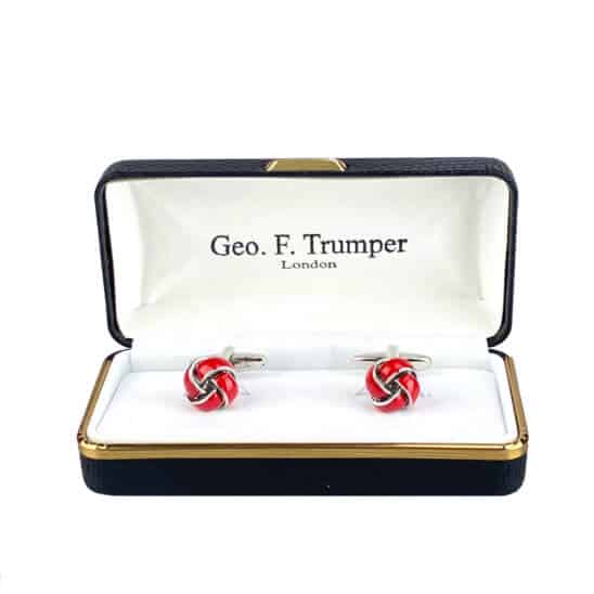 red-silver-knot-cufflinks