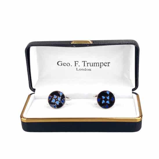 round-black-blue-design-cufflinks