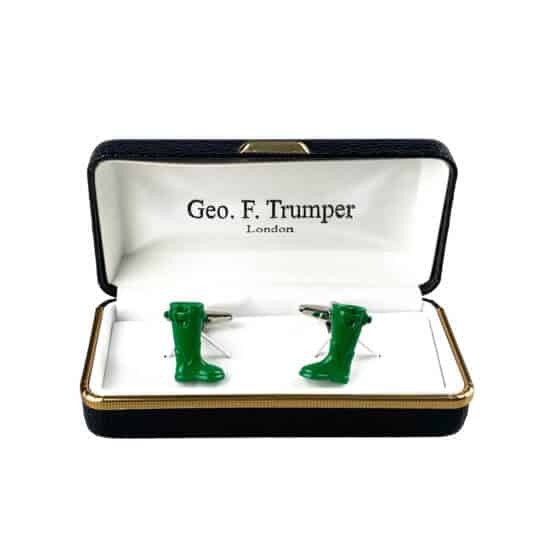 green-wellington-boot-cufflinks