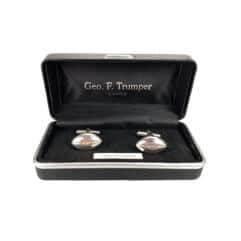 Sterling Silver Rugby Ball Cufflinks