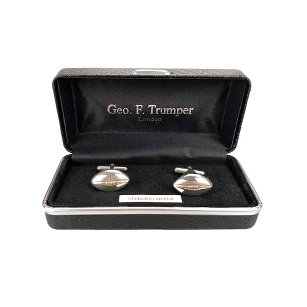 Sterling Silver Rugby Ball Cufflinks | Luxury Mens Shaving Products ...